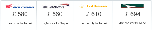 Cheap Flights to Taipei